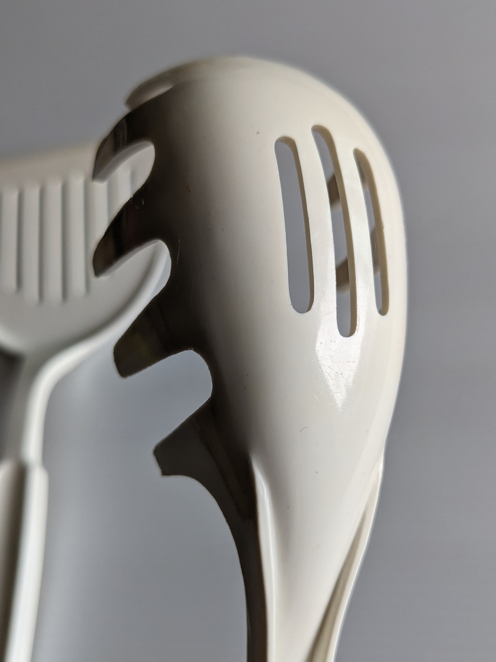 Vintage EKCO Spatula & Spaghetti Server Almond MCM Retro Kitchen USA Nylon - Picture 4 of 16